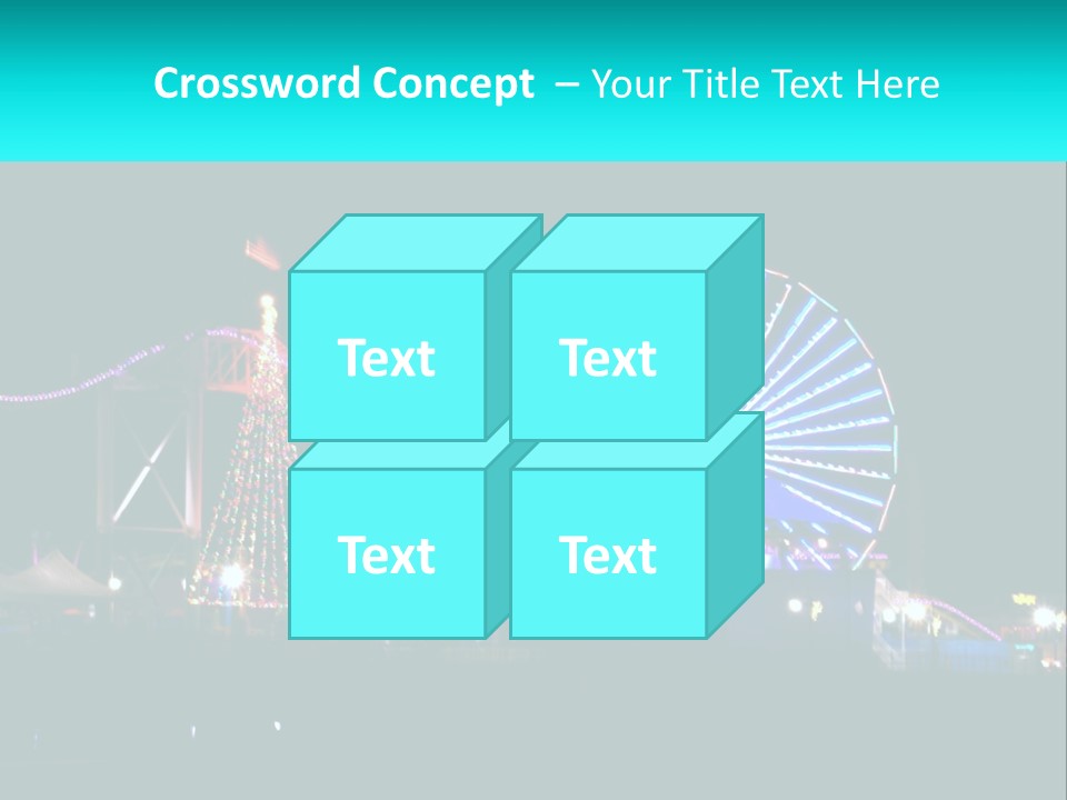 Night Landmark Ride PowerPoint Template