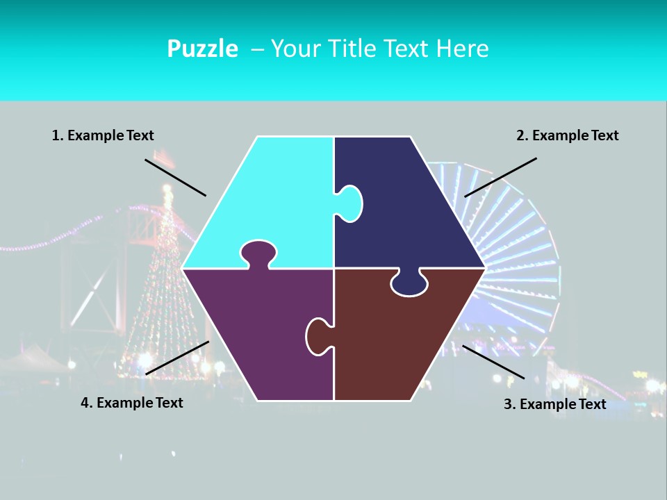 Night Landmark Ride PowerPoint Template