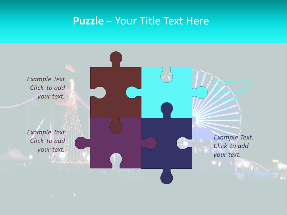 Night Landmark Ride PowerPoint Template