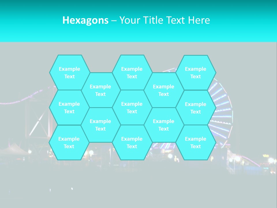 Night Landmark Ride PowerPoint Template