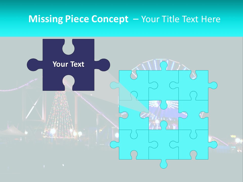 Night Landmark Ride PowerPoint Template