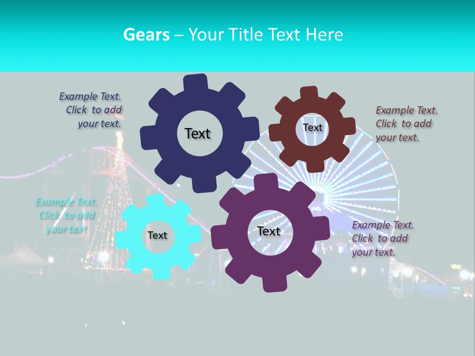 Night Landmark Ride PowerPoint Template