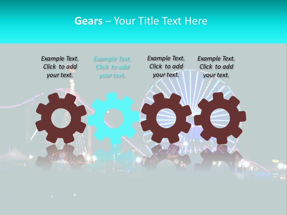 Night Landmark Ride PowerPoint Template