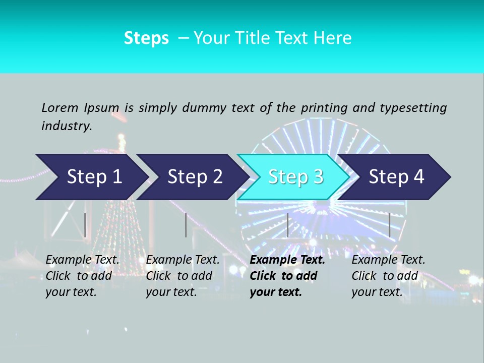 Night Landmark Ride PowerPoint Template