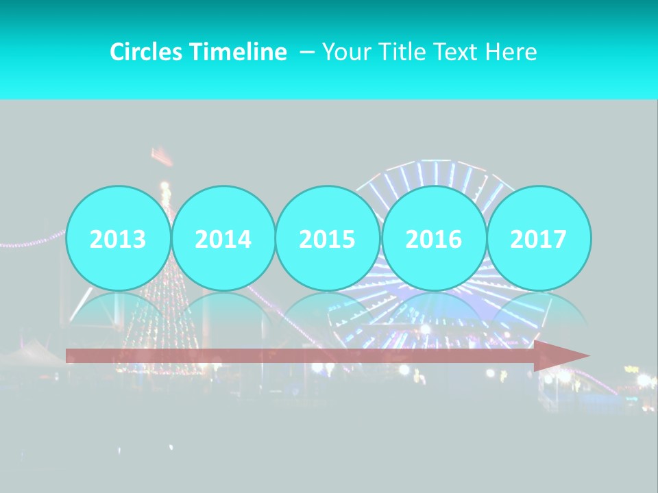 Night Landmark Ride PowerPoint Template