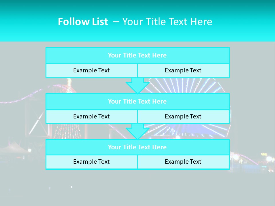 Night Landmark Ride PowerPoint Template