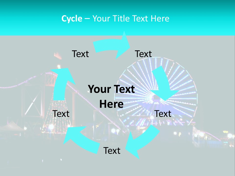 Night Landmark Ride PowerPoint Template