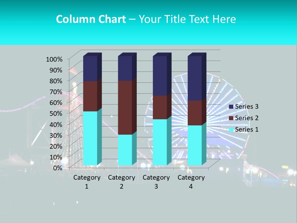Night Landmark Ride PowerPoint Template