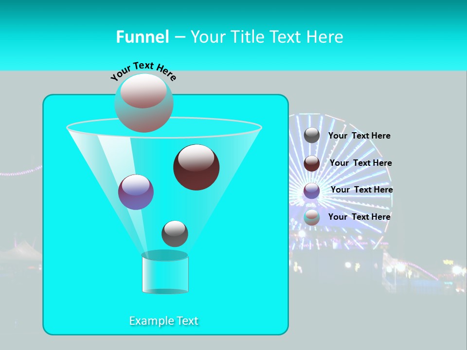 Night Landmark Ride PowerPoint Template
