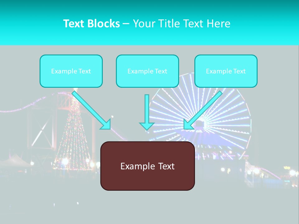 Night Landmark Ride PowerPoint Template