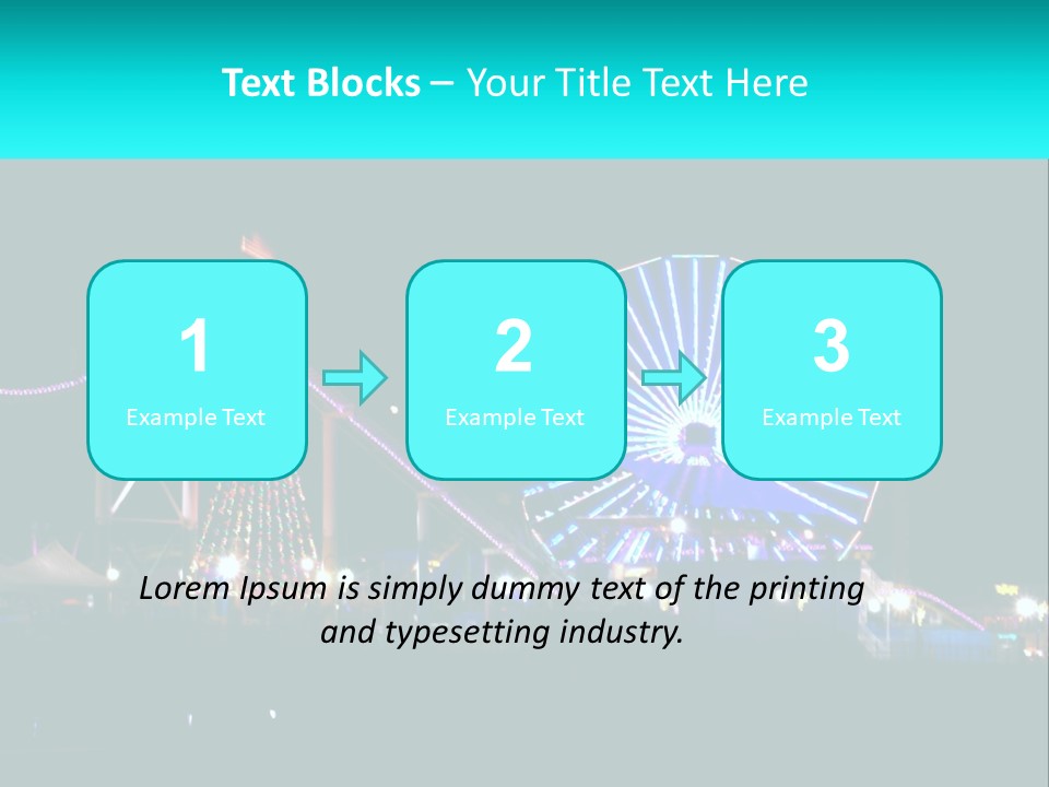 Night Landmark Ride PowerPoint Template