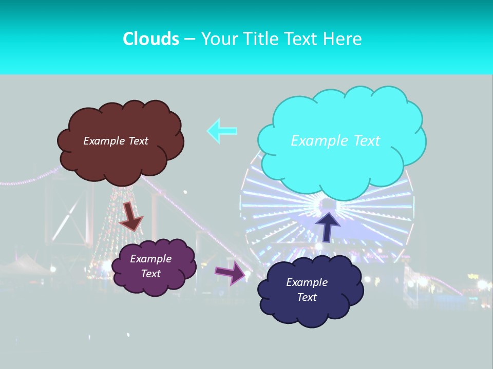 Night Landmark Ride PowerPoint Template