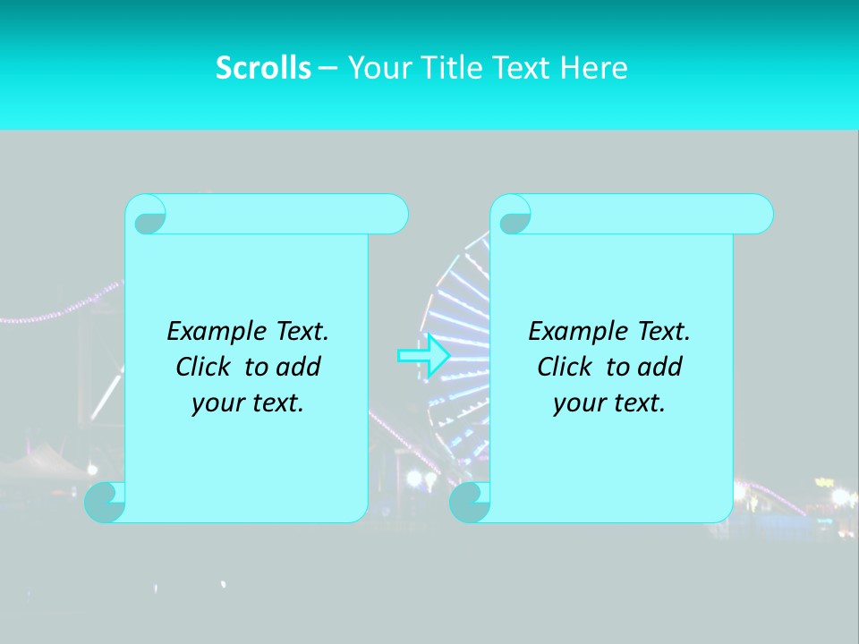 Night Landmark Ride PowerPoint Template