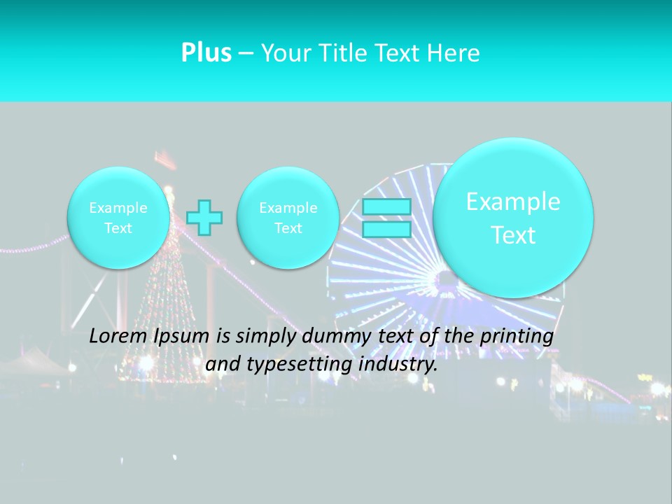 Night Landmark Ride PowerPoint Template