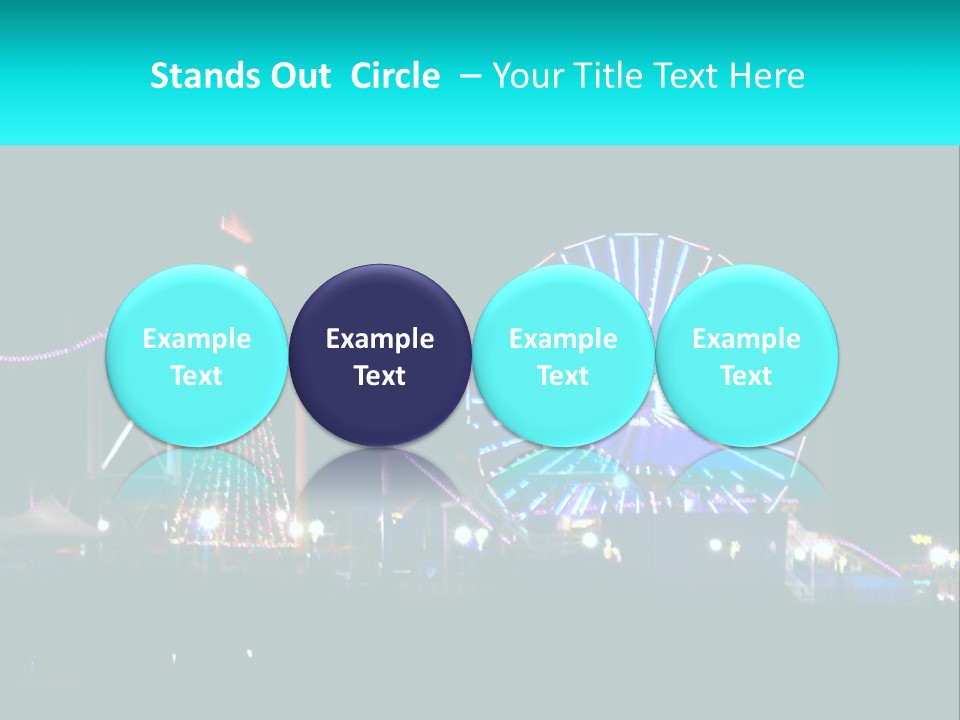 Night Landmark Ride PowerPoint Template