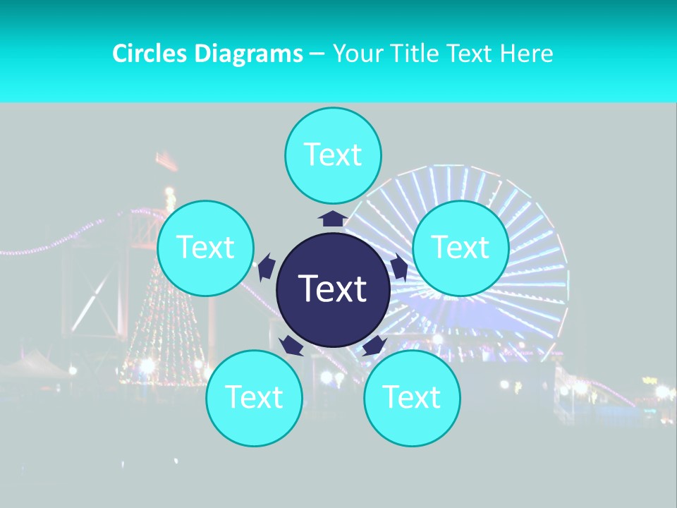 Night Landmark Ride PowerPoint Template