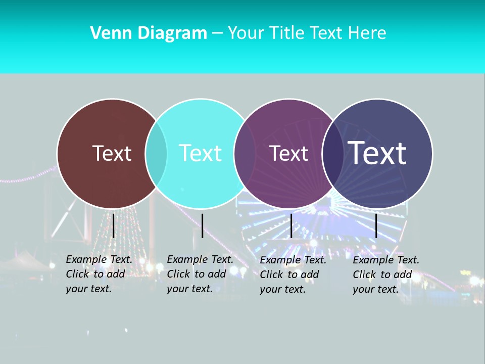 Night Landmark Ride PowerPoint Template
