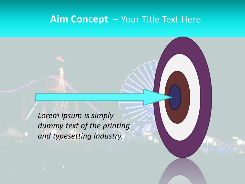 Night Landmark Ride PowerPoint Template