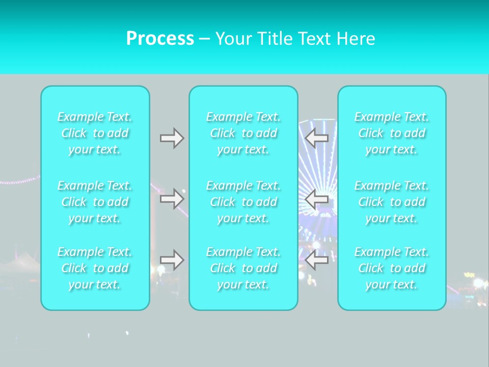 Night Landmark Ride PowerPoint Template