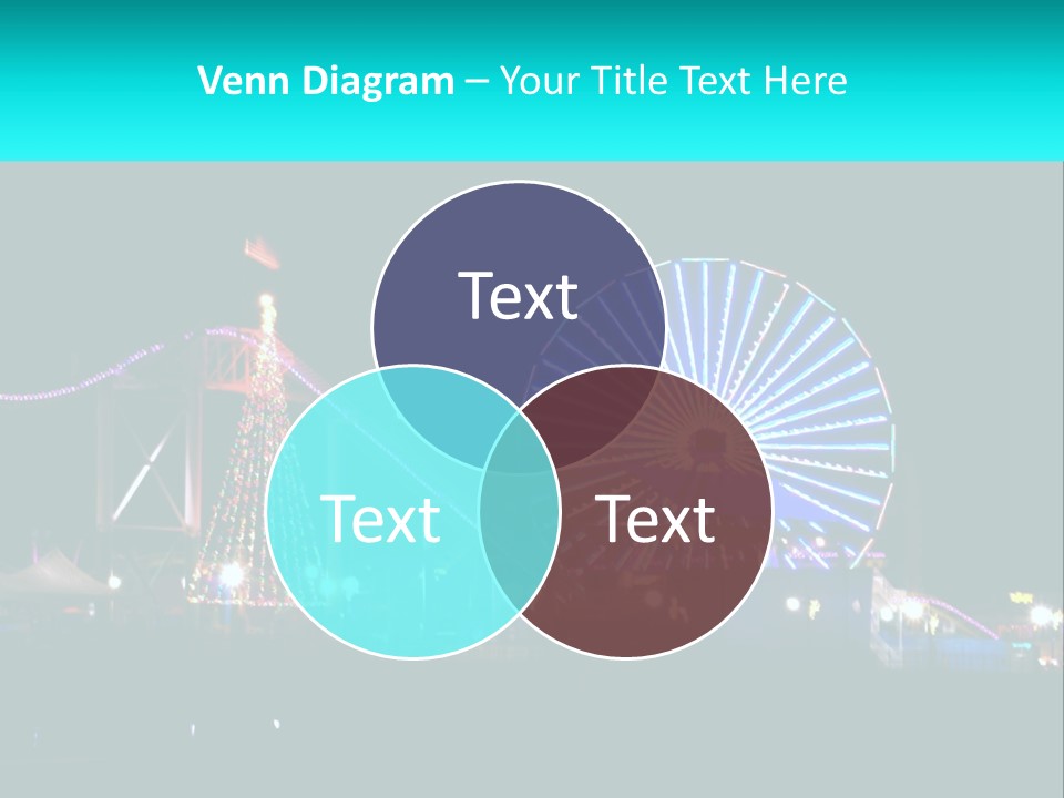 Night Landmark Ride PowerPoint Template