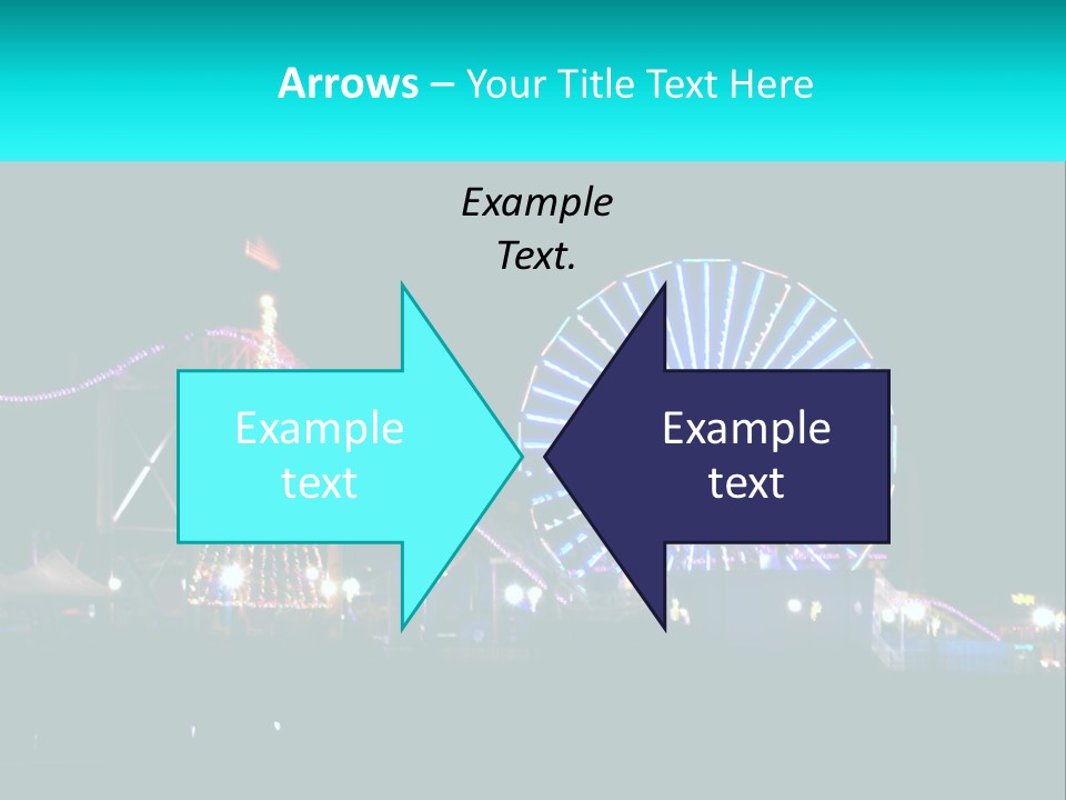 Night Landmark Ride PowerPoint Template