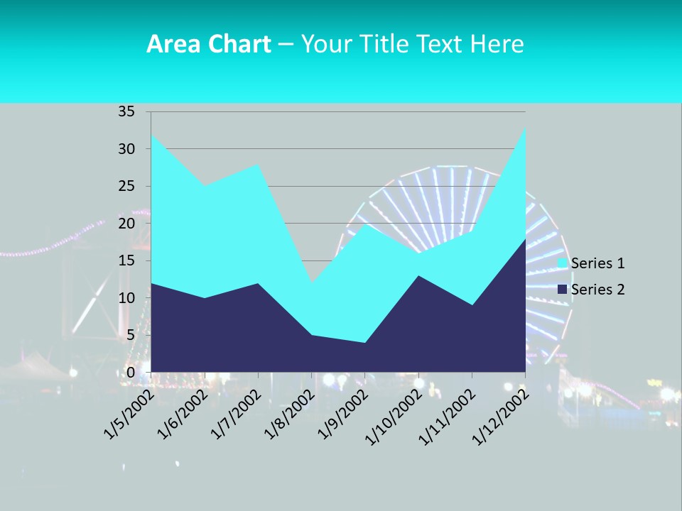 Night Landmark Ride PowerPoint Template