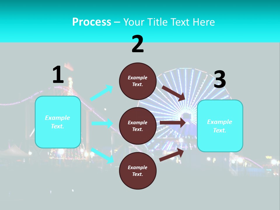 Night Landmark Ride PowerPoint Template