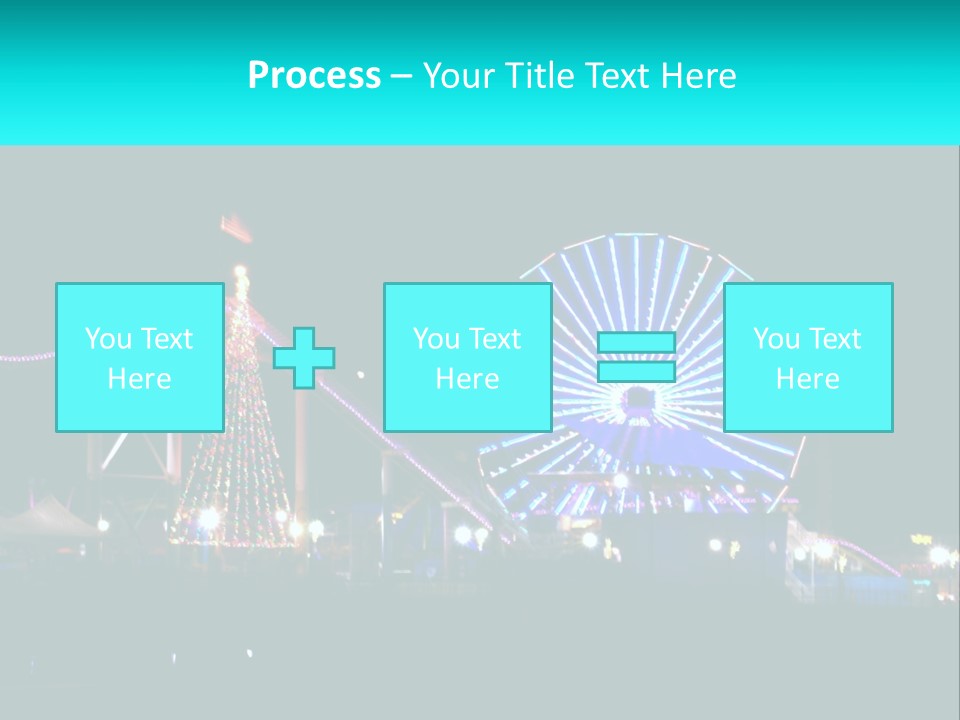 Night Landmark Ride PowerPoint Template