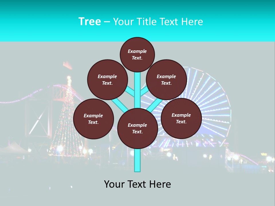 Night Landmark Ride PowerPoint Template