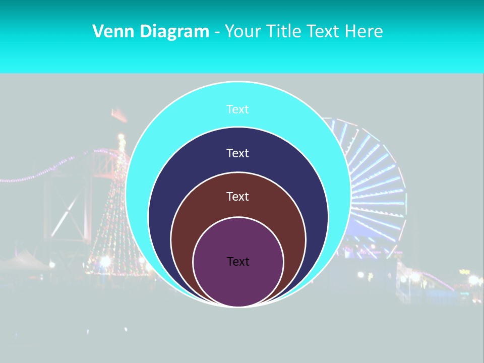 Night Landmark Ride PowerPoint Template