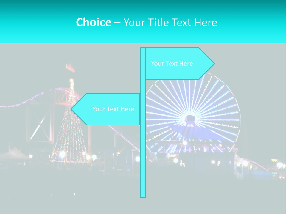 Night Landmark Ride PowerPoint Template