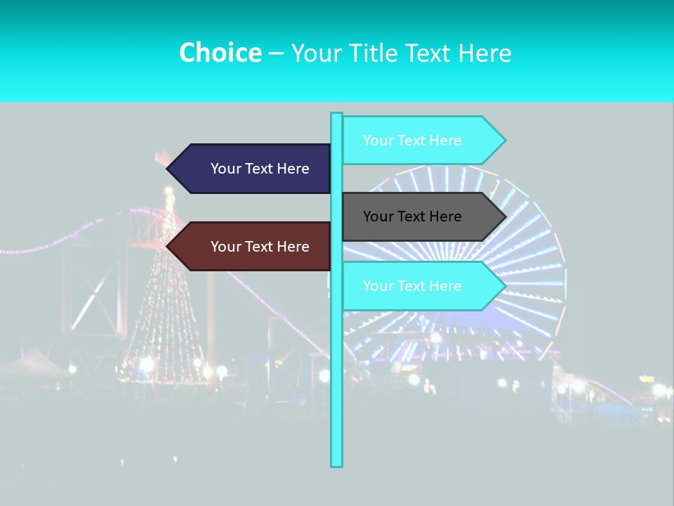 Night Landmark Ride PowerPoint Template