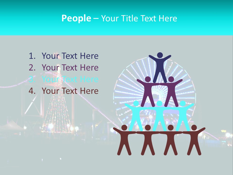 Night Landmark Ride PowerPoint Template