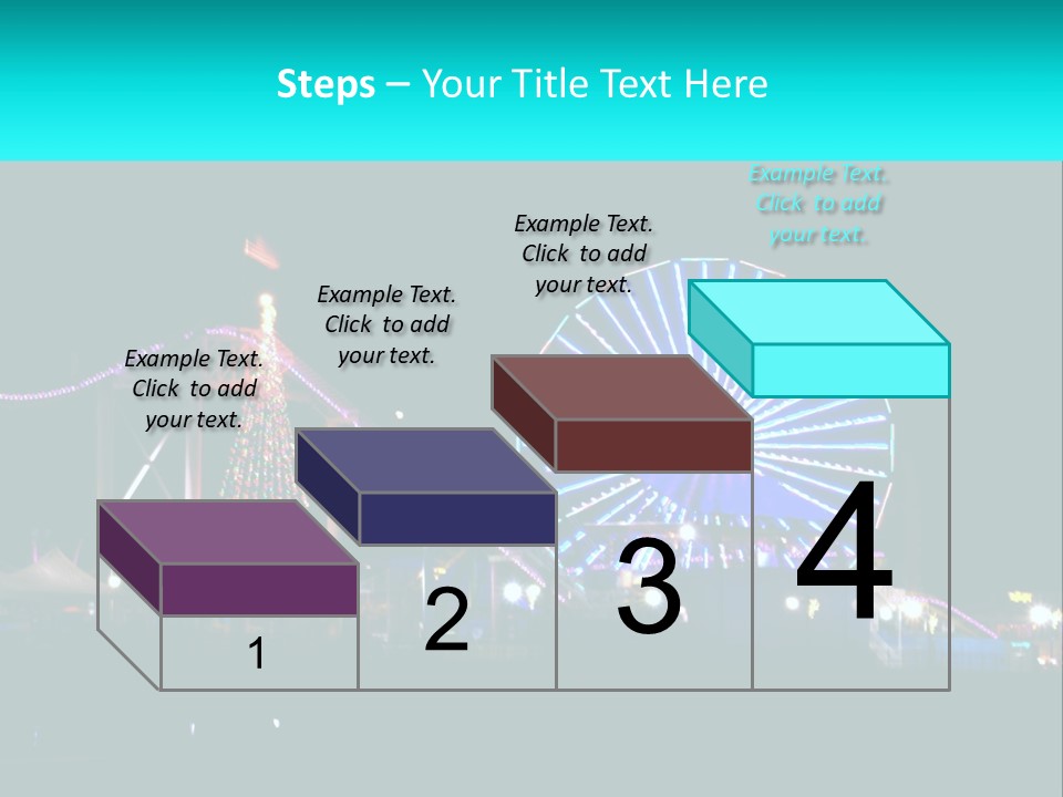 Night Landmark Ride PowerPoint Template