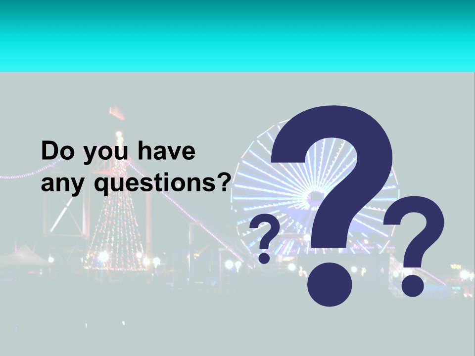 Night Landmark Ride PowerPoint Template