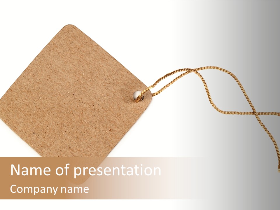 Rope Shape Tag PowerPoint Template