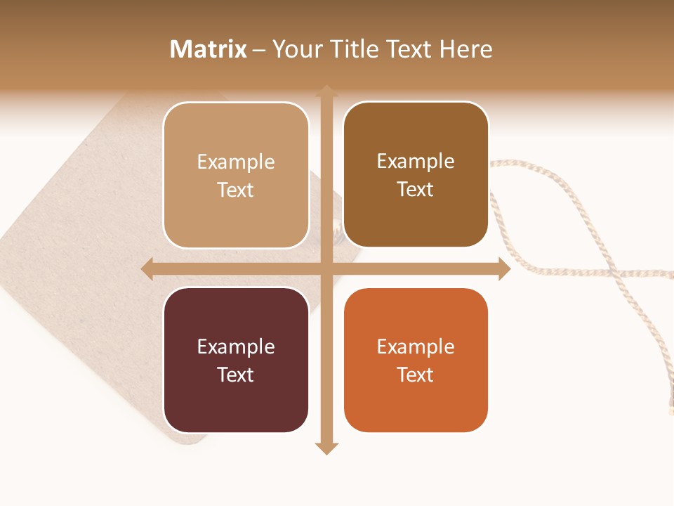 Rope Shape Tag PowerPoint Template