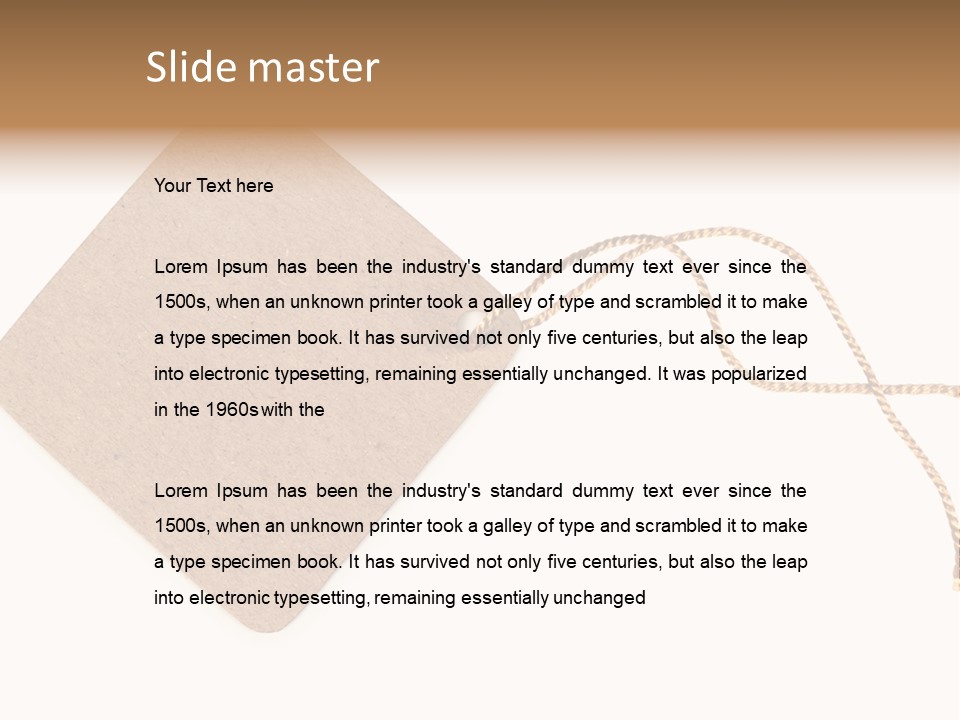 Rope Shape Tag PowerPoint Template