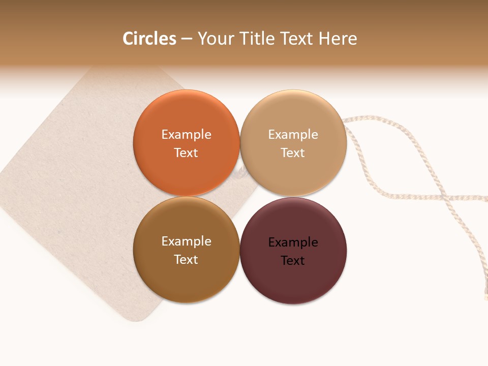 Rope Shape Tag PowerPoint Template