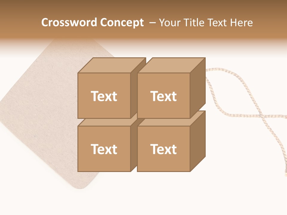 Rope Shape Tag PowerPoint Template