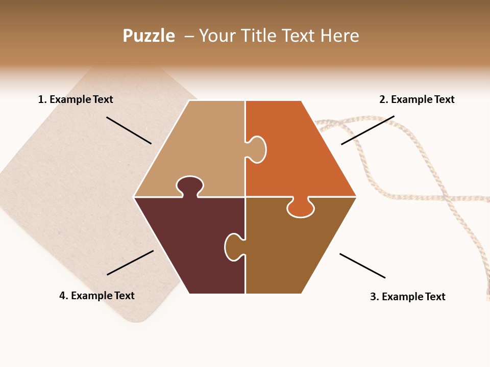 Rope Shape Tag PowerPoint Template