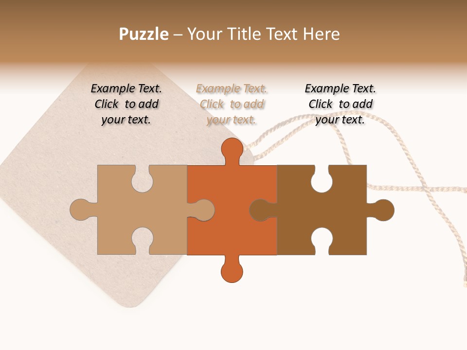 Rope Shape Tag PowerPoint Template