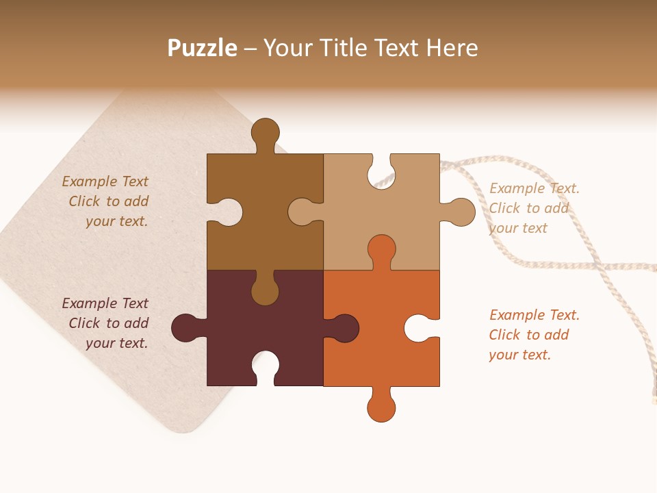 Rope Shape Tag PowerPoint Template