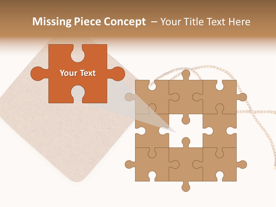 Rope Shape Tag PowerPoint Template