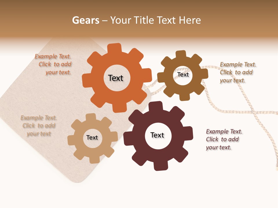 Rope Shape Tag PowerPoint Template