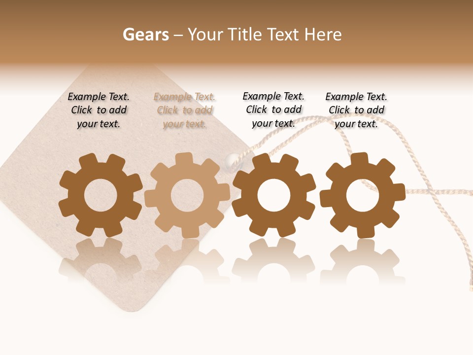 Rope Shape Tag PowerPoint Template