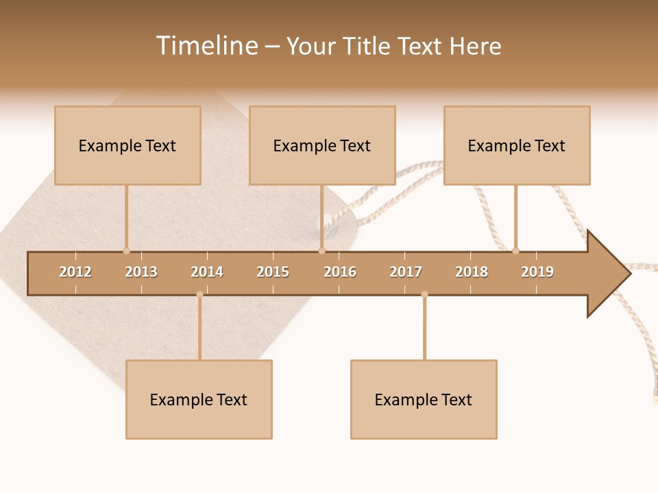 Rope Shape Tag PowerPoint Template