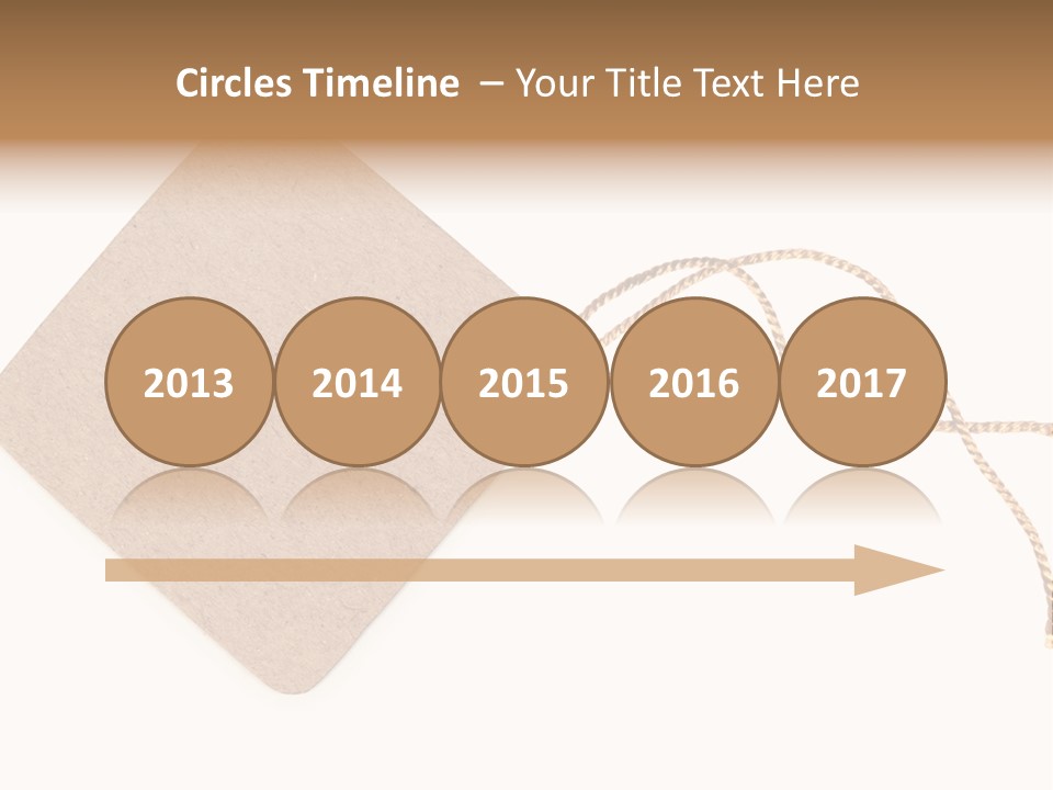 Rope Shape Tag PowerPoint Template