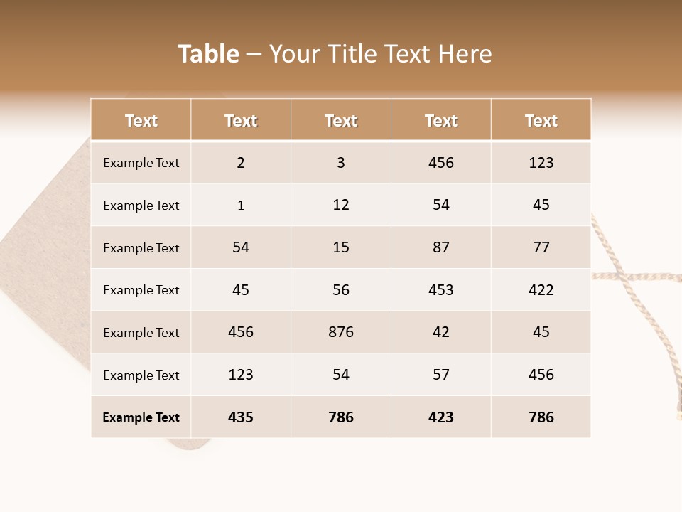 Rope Shape Tag PowerPoint Template