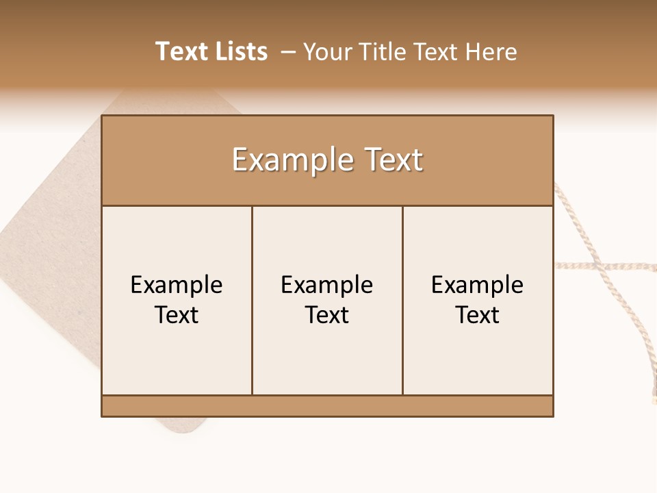 Rope Shape Tag PowerPoint Template